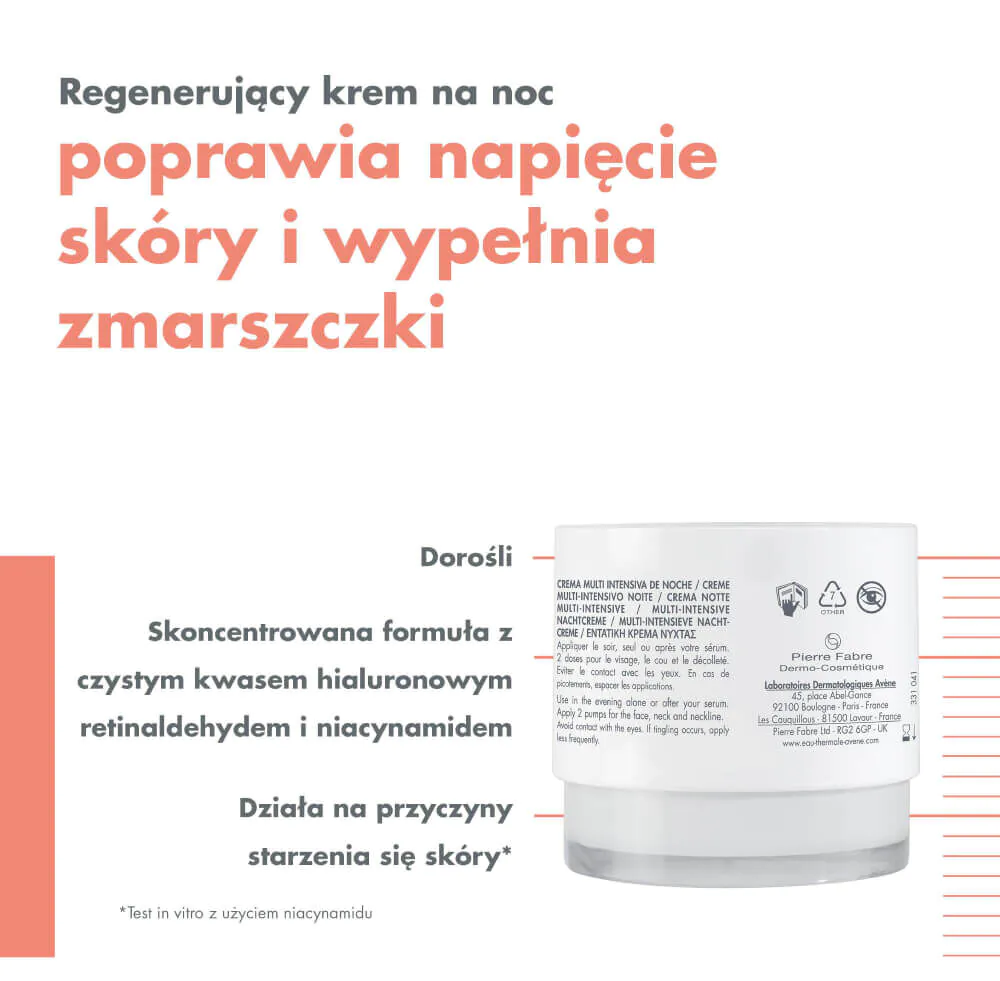Avène Hyaluron Activ B3 Multiintensiv Natcreme