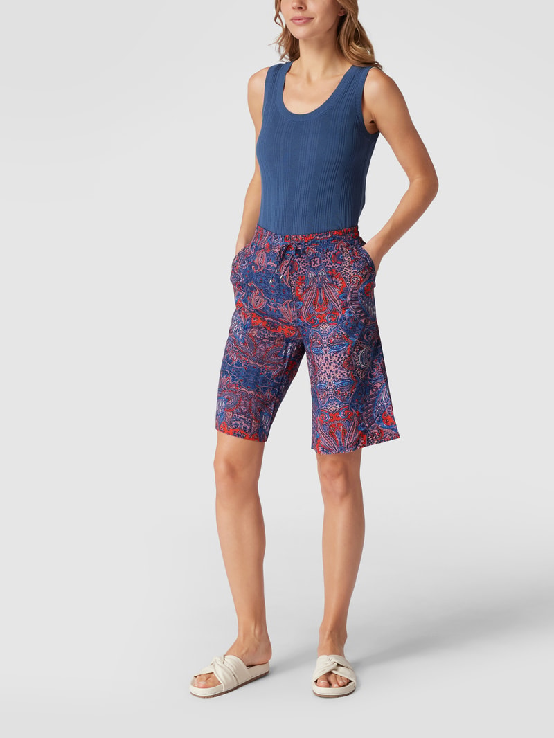 Bermudas mit Allover-Muster in lachs