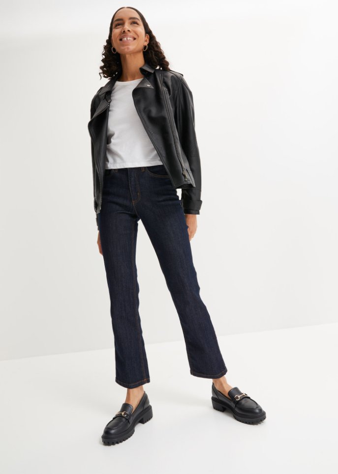 Komfort-Stretch-Jeans, Wide, High Waist