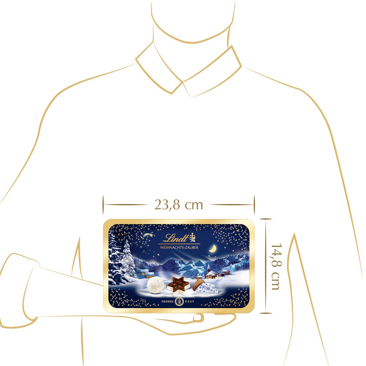 Weihnachts-Zauber Pralinés Dose, 195g