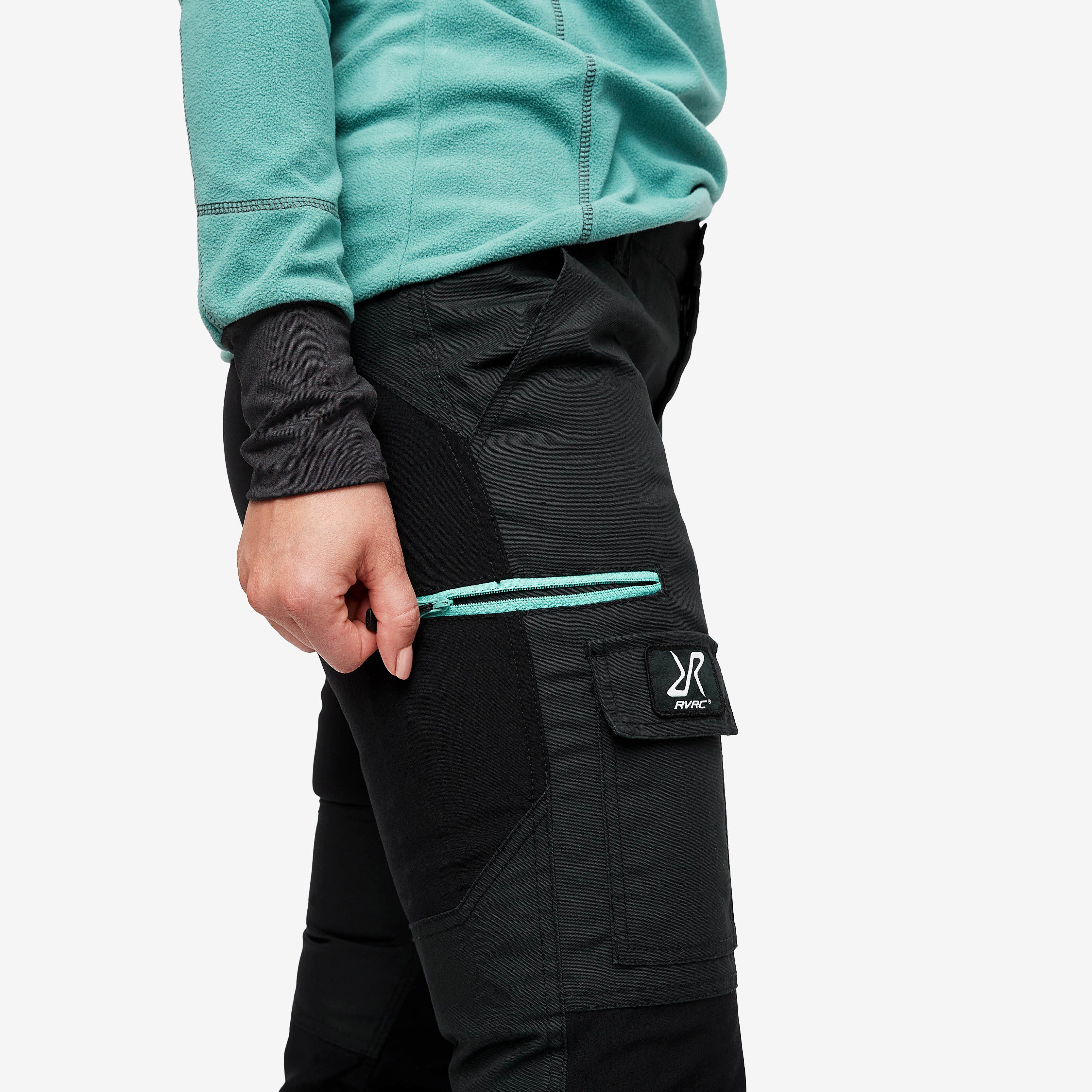 Nordwand Pants Femme Charcoal Black/Porcelain