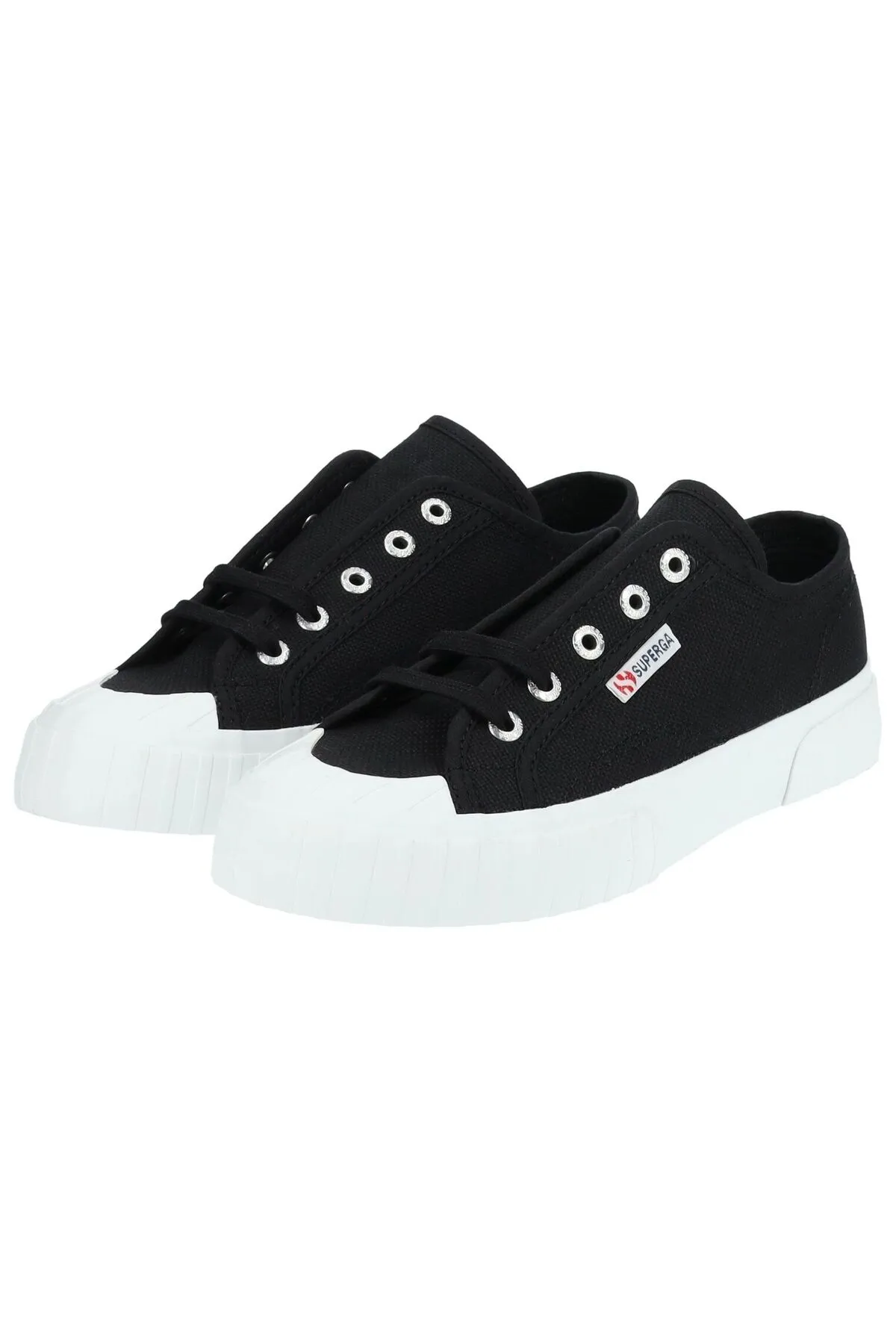 Superga  Sneaker - Schwarz - Flacher Absatz