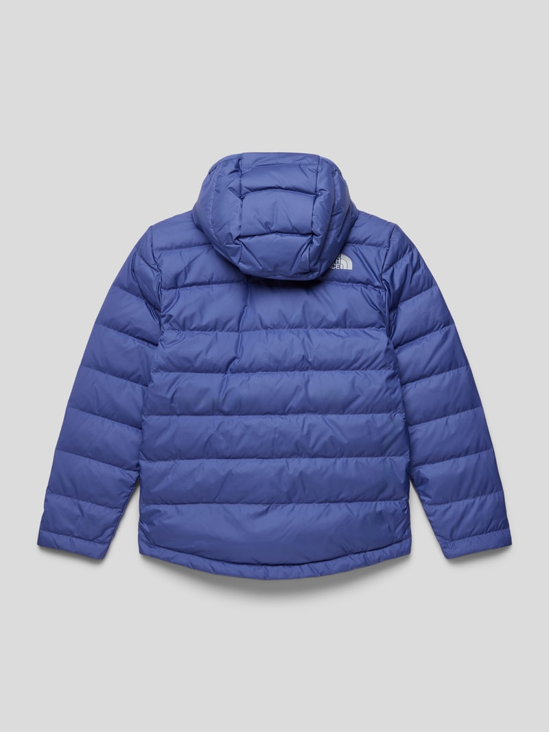 Daunenjacke mit Kapuze Modell 'NEVER STOP DOWN' in blau