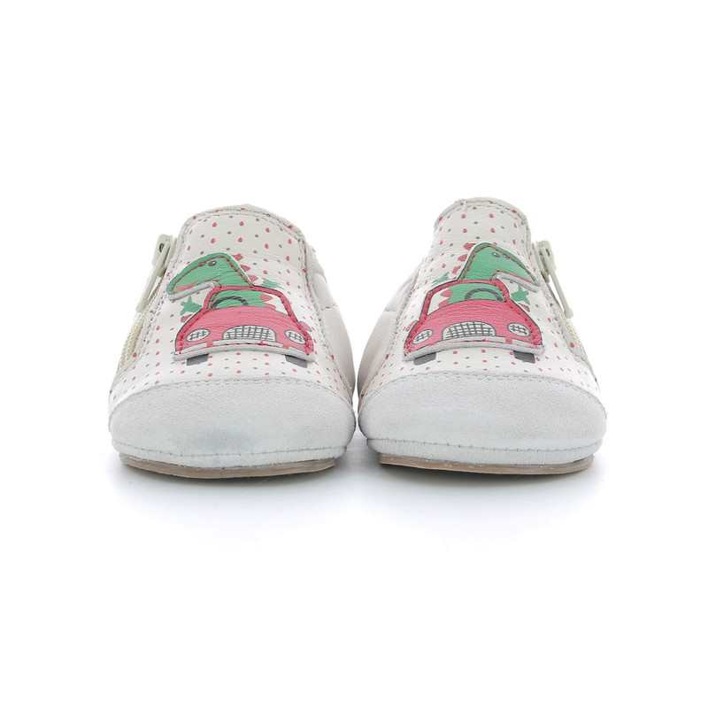 Chaussons cuir Dino Trip