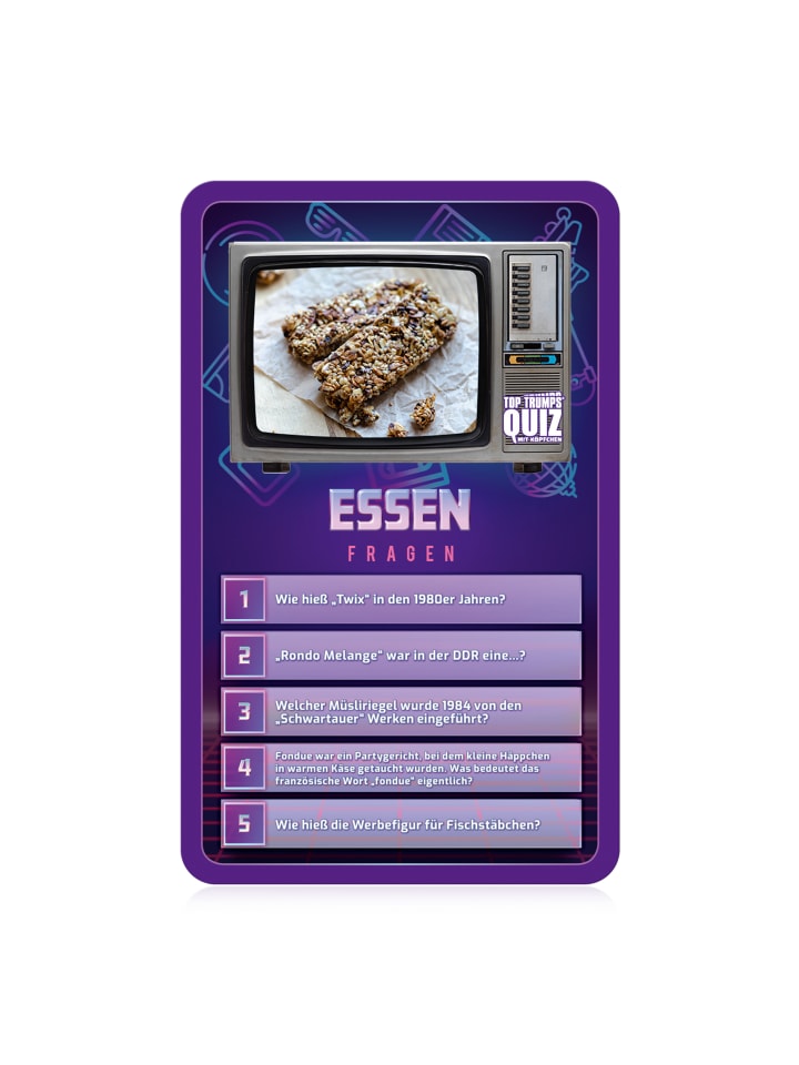 Winning Moves Top Trumps Quiz 80er Ratespiel in bunt günstig kaufen onesize