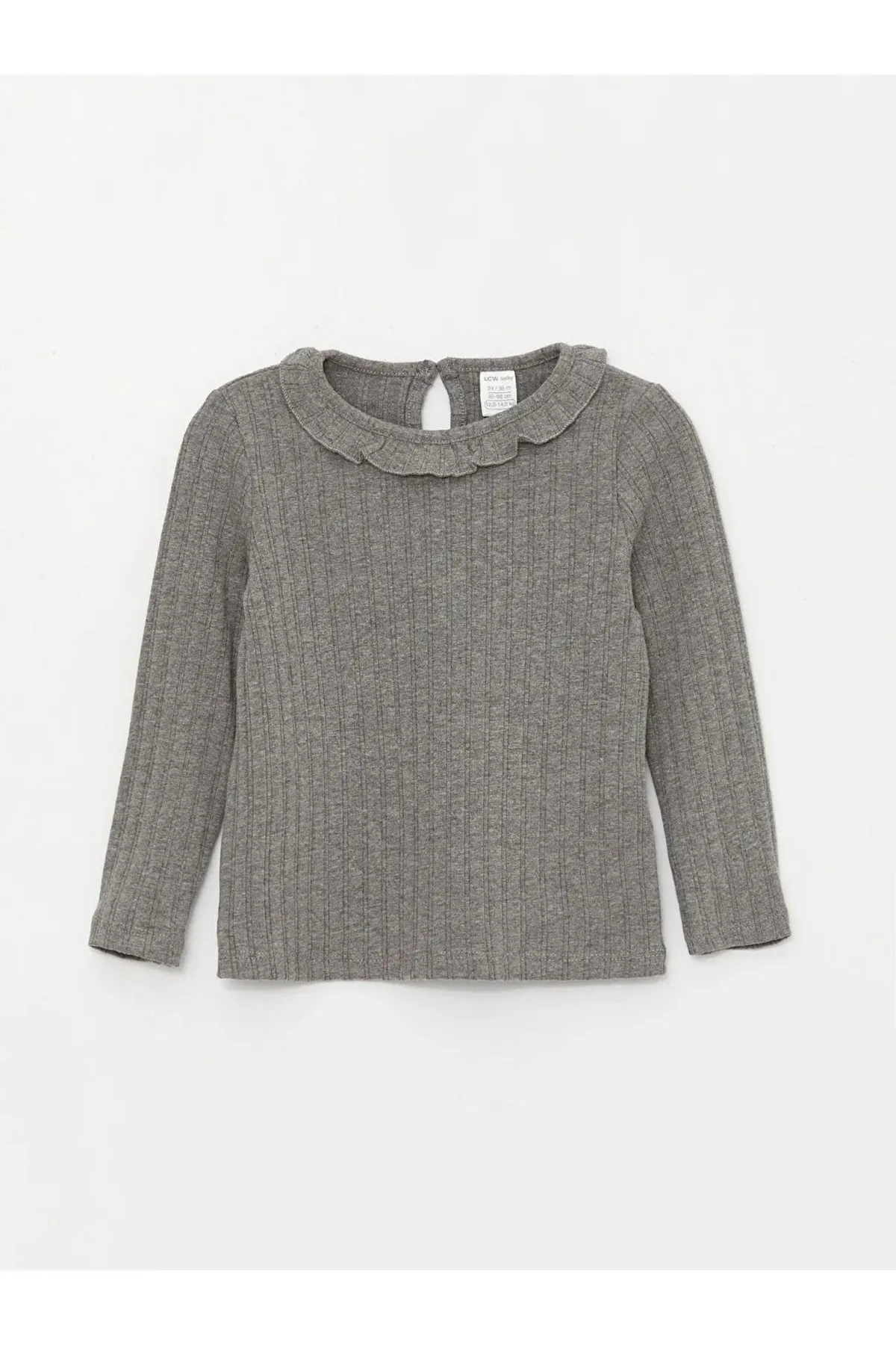 LC Waikiki  LCW Baby Langarm-T-Shirt mit Rundhalsausschnitt für Babys
