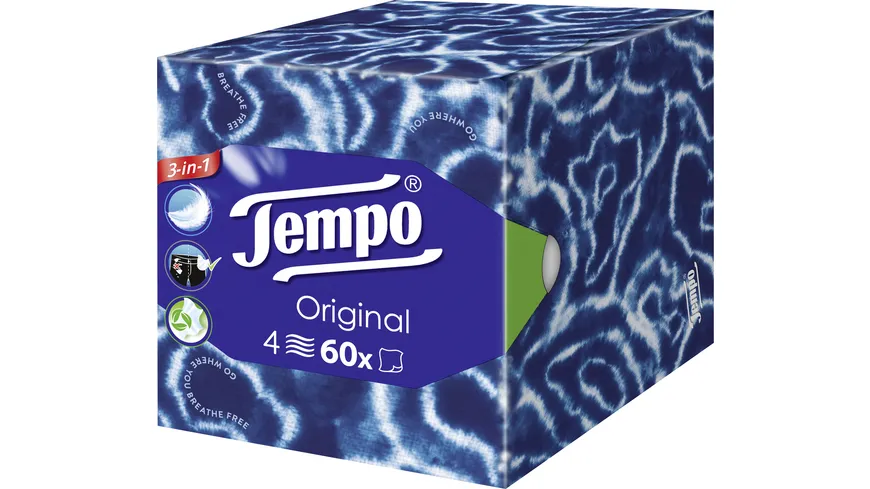 Tempo Taschentücher Original Würfel-Box