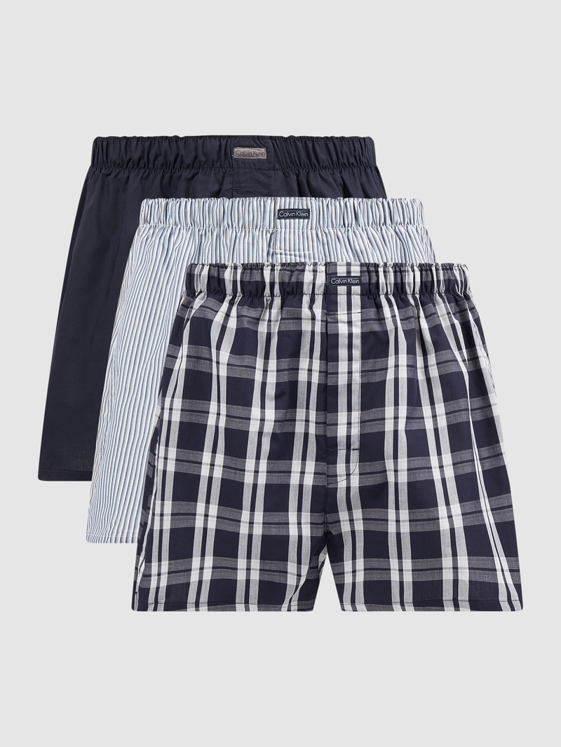 Boxershorts aus Baumwollmischung im 3er-Pack in dunkelblau
