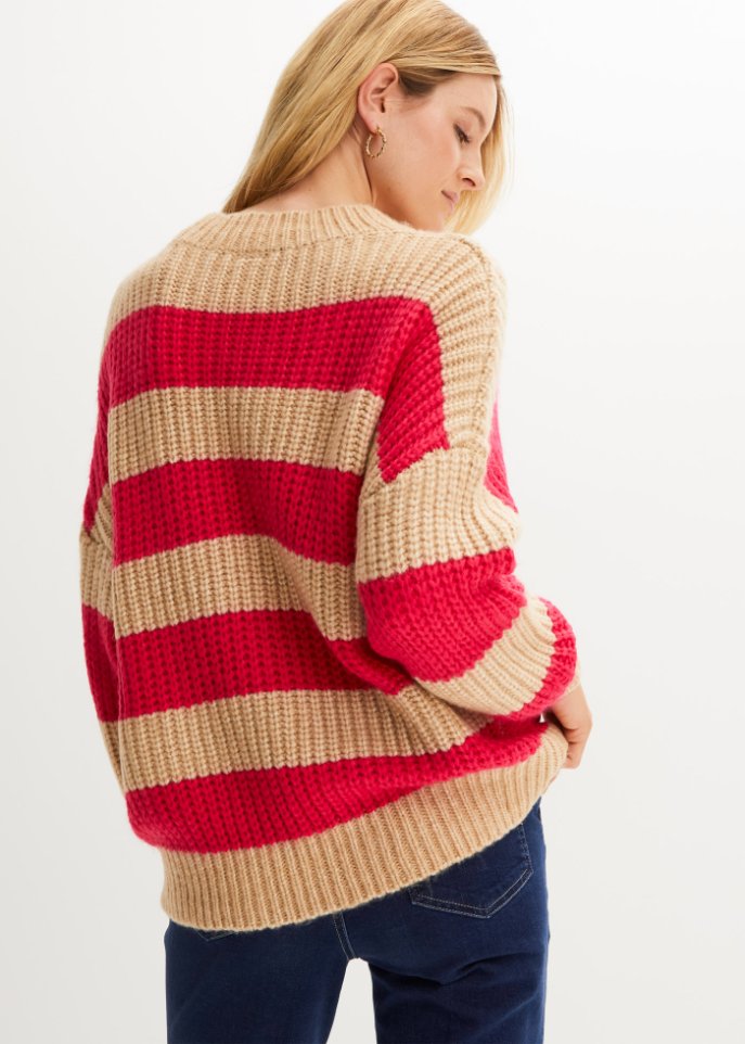 Streifen-Pullover