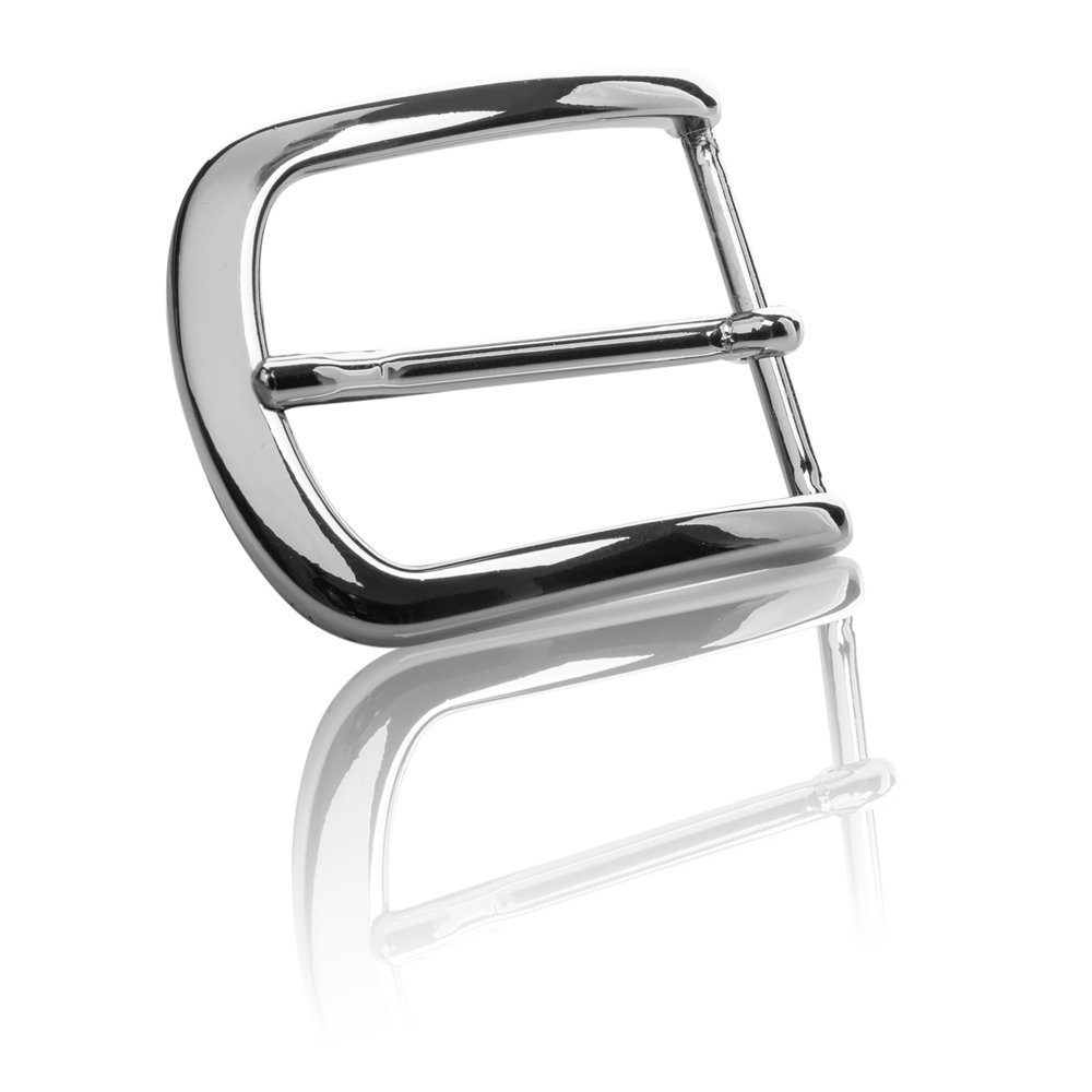 FREDERIC HERMANO Gürtelschnalle 35mm Zamak Silber - Buckle London - 325707500020