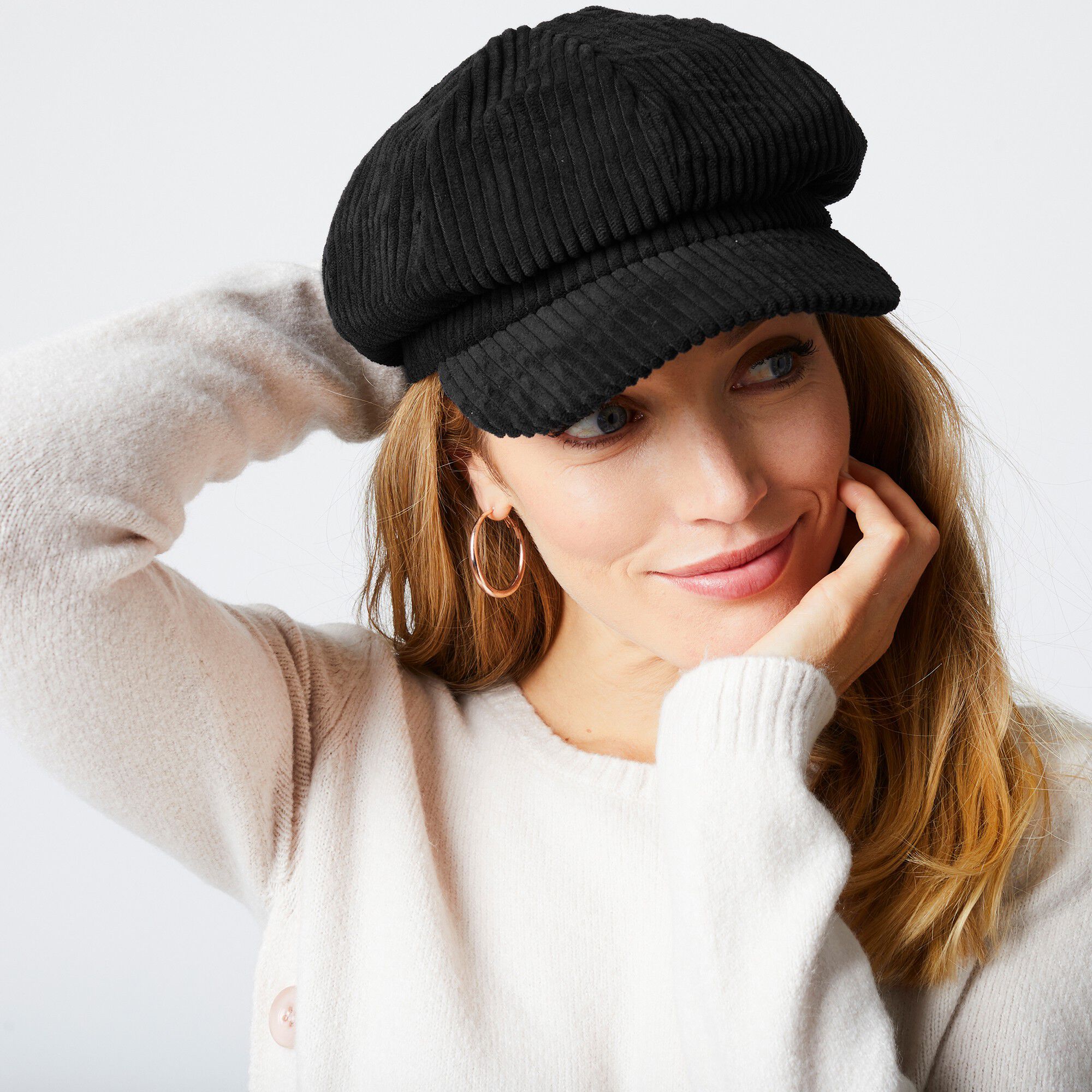 Casquette velours réglable