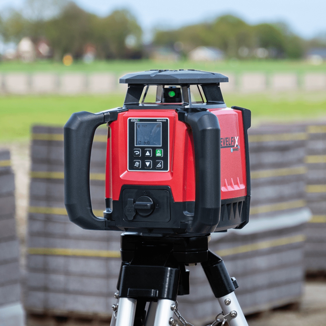 Set laser da cantiere Levelfix 554651 650HVSG orizzontale/verticale verde con treppiede da 1,8 m e asta.