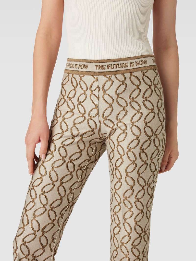 Stoffhose mit elastischem Bund Modell 'FAITH' in beige