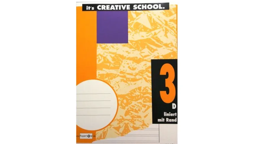 PAPERZONE Heft A4 Lineatur 3 mit Rand 16 Blatt