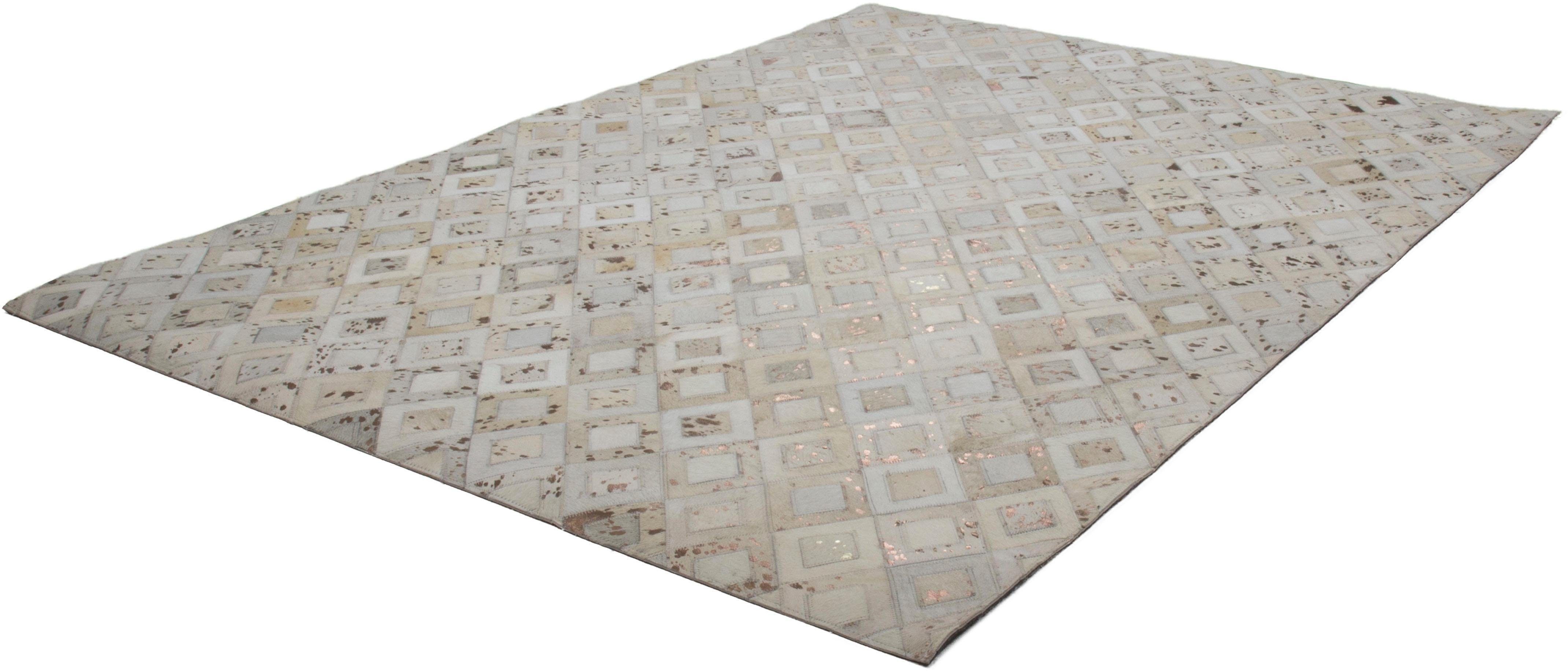 Fellteppich Scarllet 110, calo-deluxe, rechteckig, Höhe: 8 mm, echtes Rinderfell, Wohnzimmer