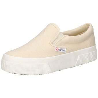 Superga Platform Slip On in beige