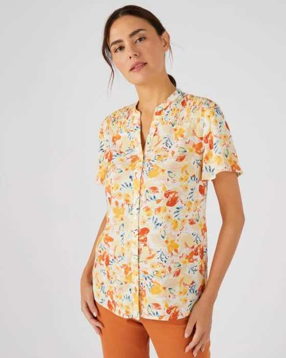 Chemisier à smocks Climatyl