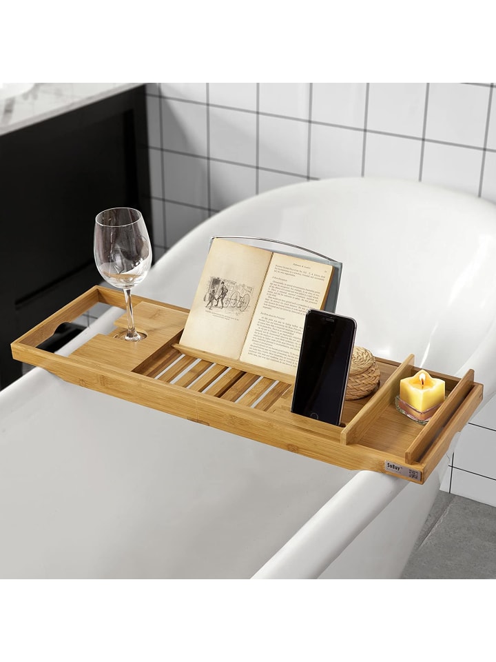 SoBuy Badewannenablage in Natur - (B)104 x (H)4 x (T)22cm günstig kaufen onesize