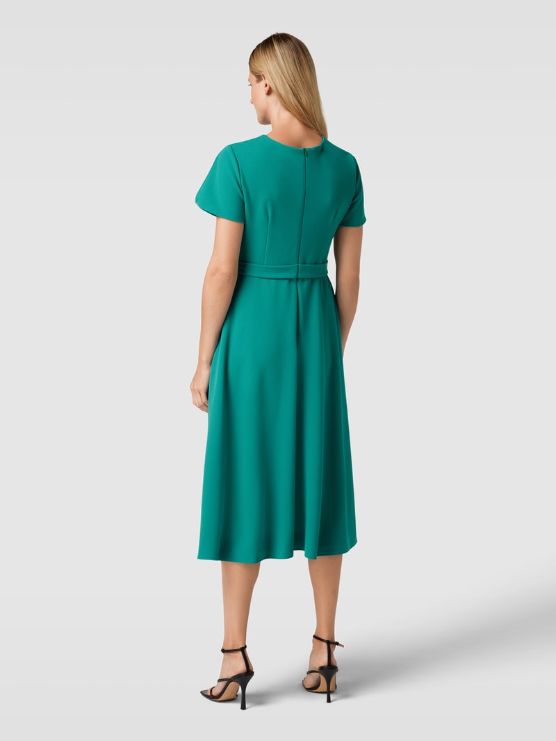 Cocktailkleid in Wickel-Optik in smaragdgrün