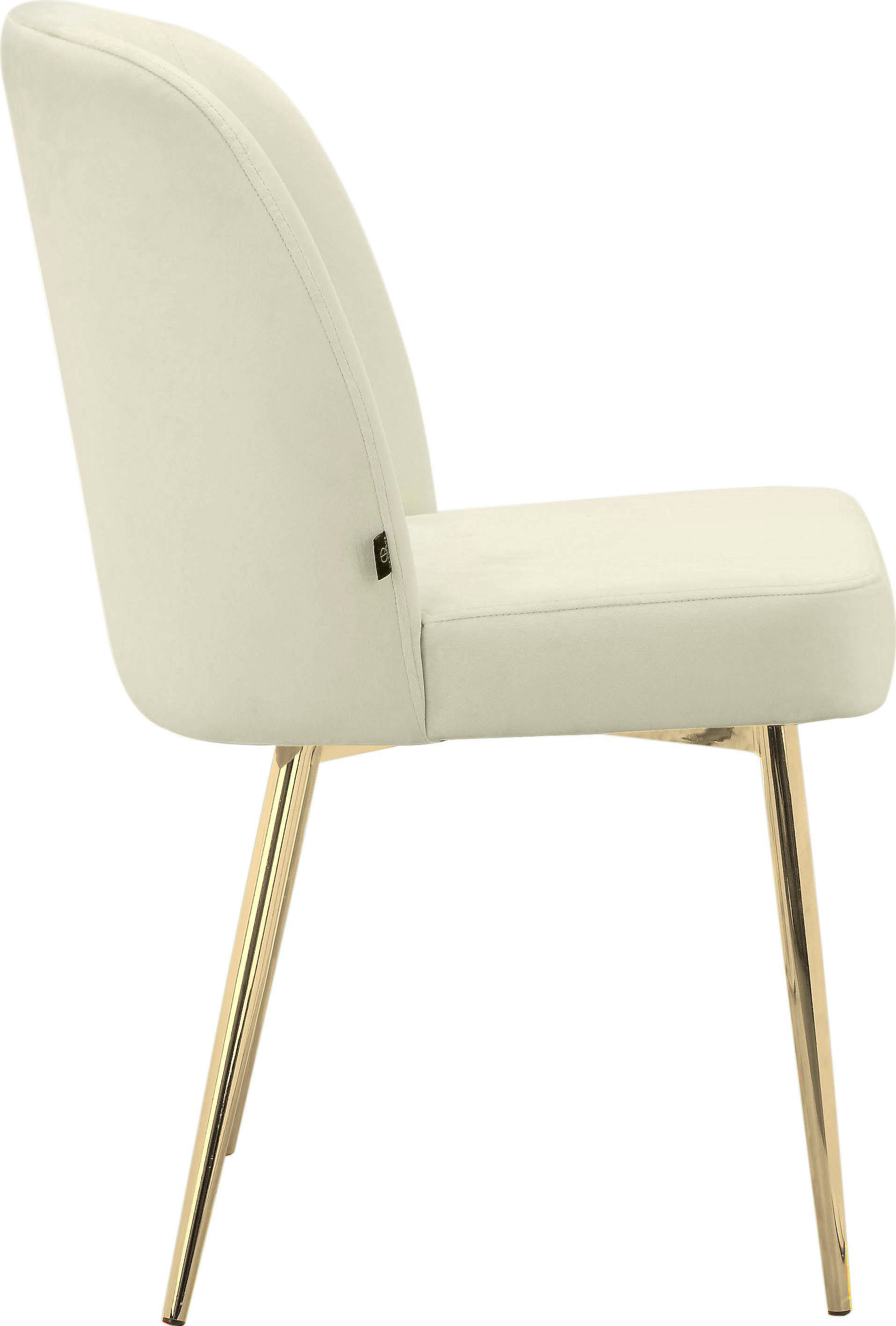 Leonique Esszimmerstuhl Felicity (2 St), im 2er Set erhältlich, mit Sitz und Rücken gepolstert, Sitzhöhe 48 cm