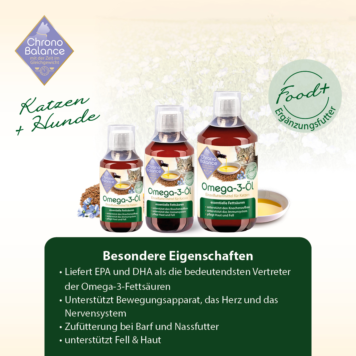 ChronoBalance Ergänzungsfutter & Aufzucht ChronoBalance Omega-3 Öl 100 ml