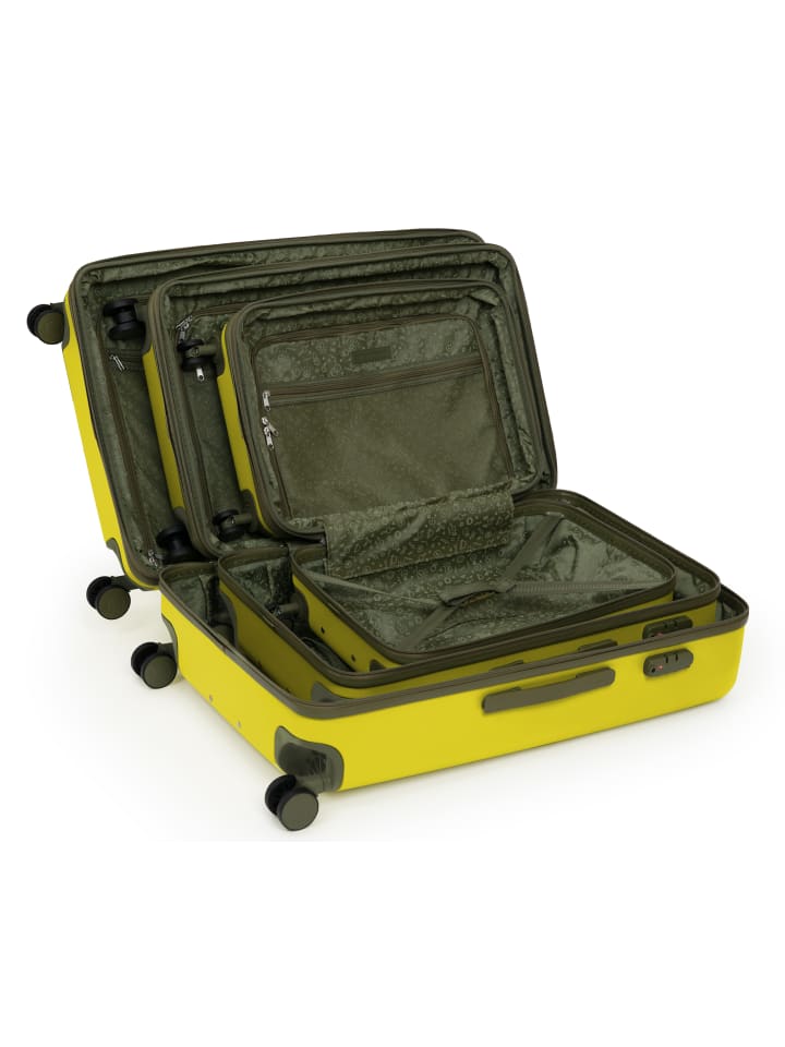 Hauptstadtkoffer Spree - Mittelgroßer Koffer Hartschale Trolley 65 cm, TSA, 74 L in Lemon günstig kaufen M