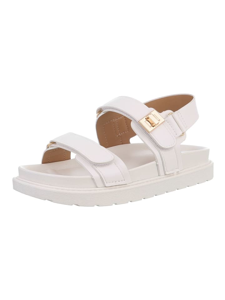 Ital-Design Sandale & Sandalette in Weiß günstig kaufen