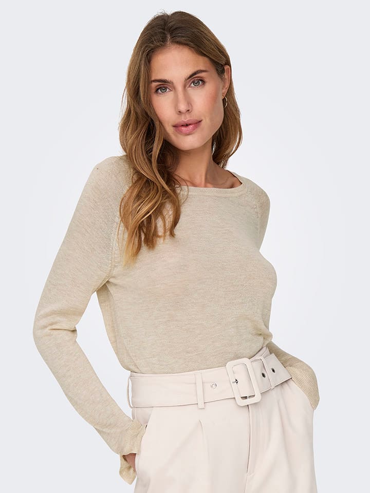 ONLY Pullover in Beige günstig kaufen