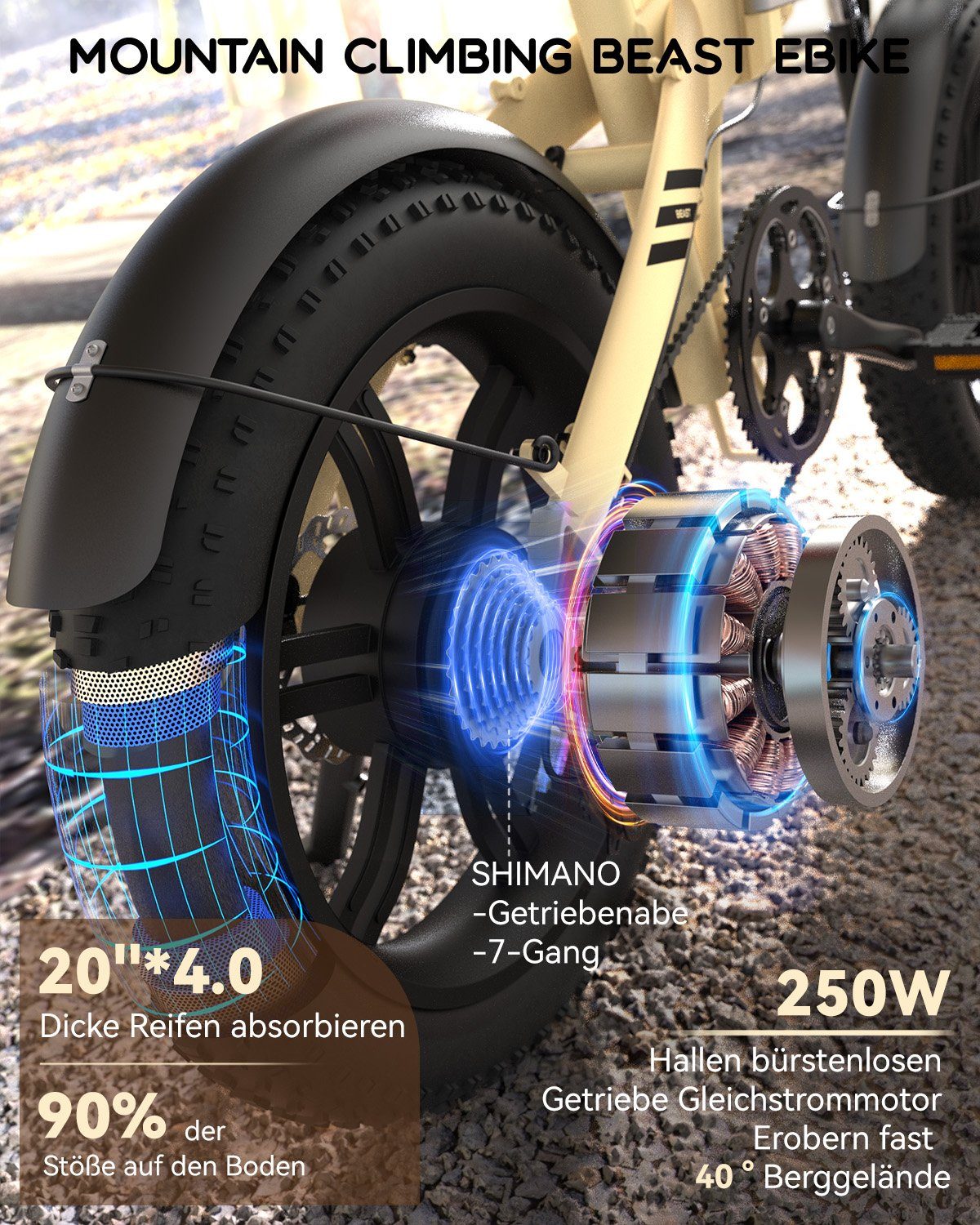ADO E-Bike A20F Beast 20*4.0
