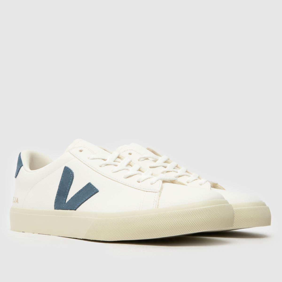 VEJA campo trainers i vitt och blått