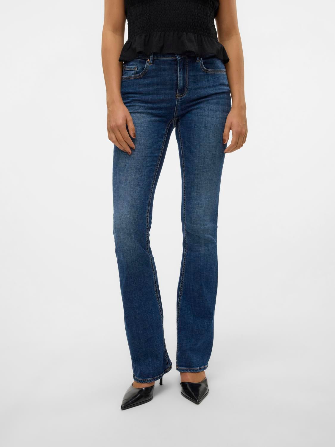 VMFLASH Mid Rise Ausgestellt Jeans