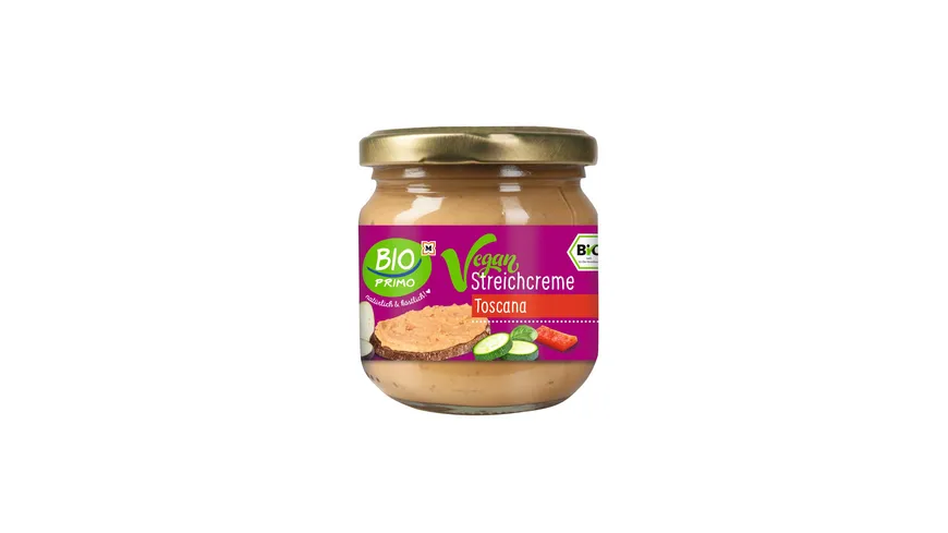 BIO PRIMO Bio vegane Streichcreme Toscana 180 g