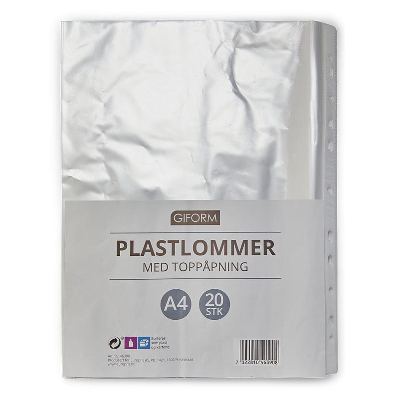 Giform Plastlommer 20-pk m/toppåpning Giform