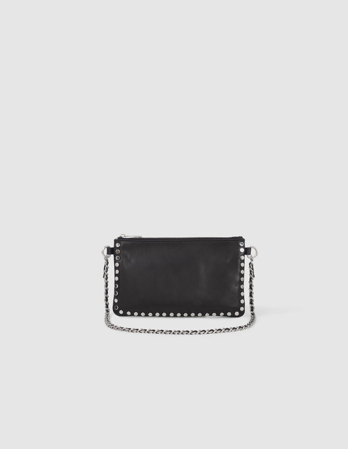 Le sac 111 noir cuir maxi clous Femme