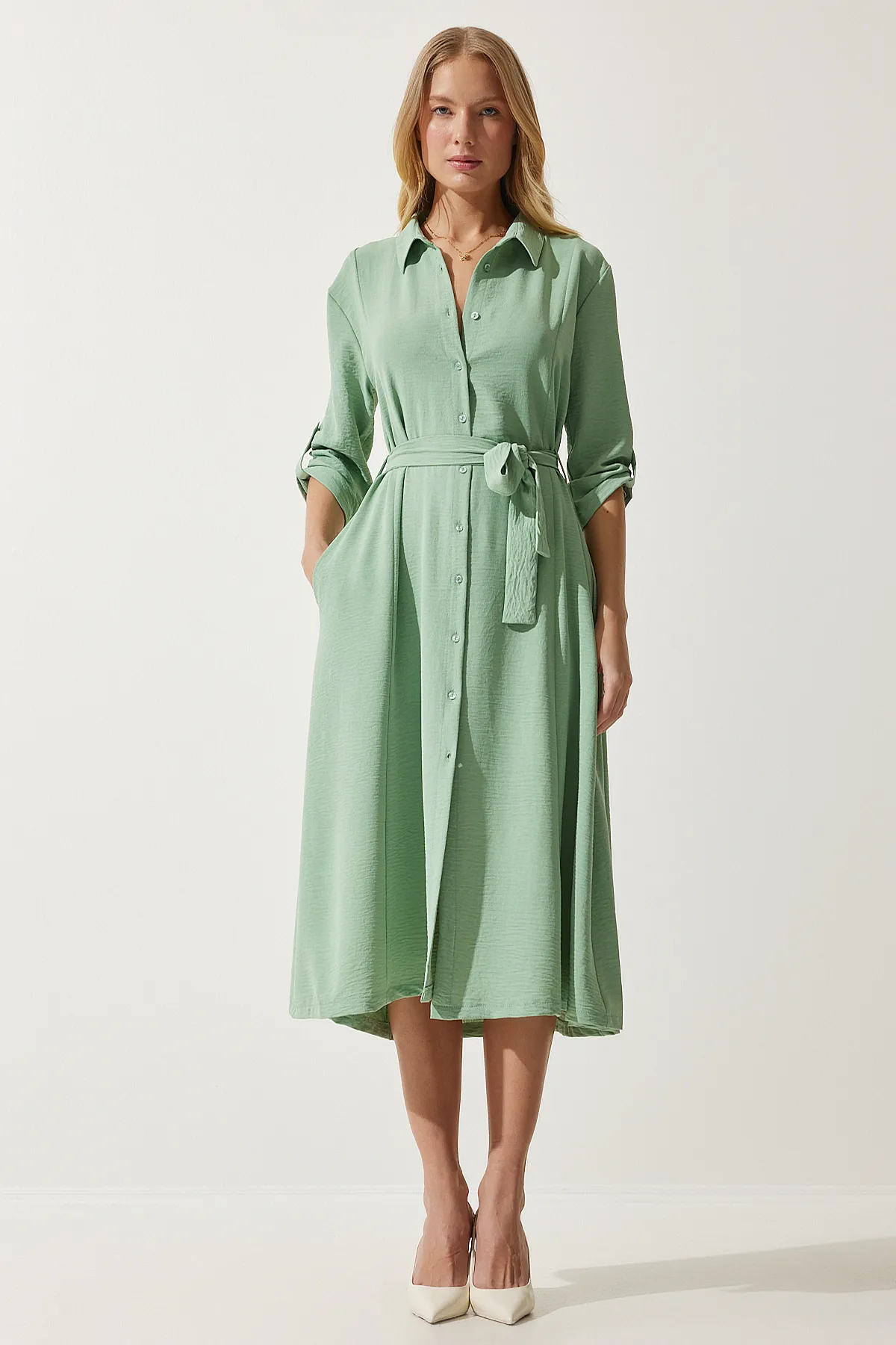 Happiness İstanbul  Kleid - Grün - A-Linie