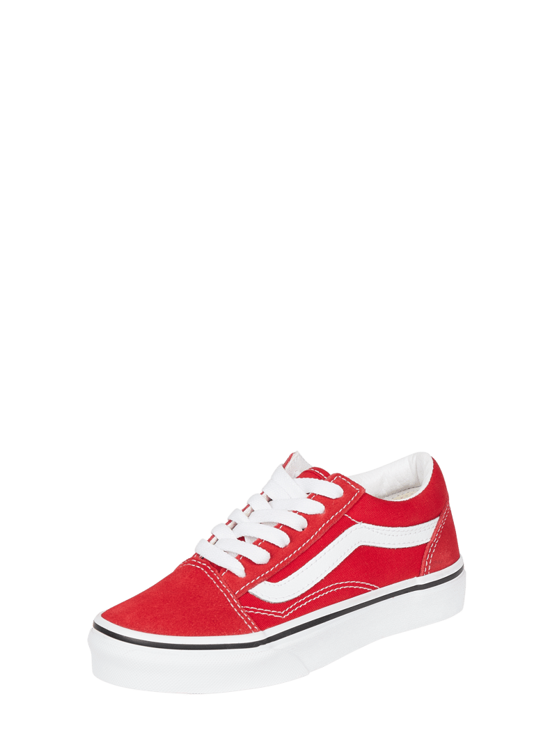 Sneaker aus Veloursleder und Textil Modell 'Old Skool' in rot