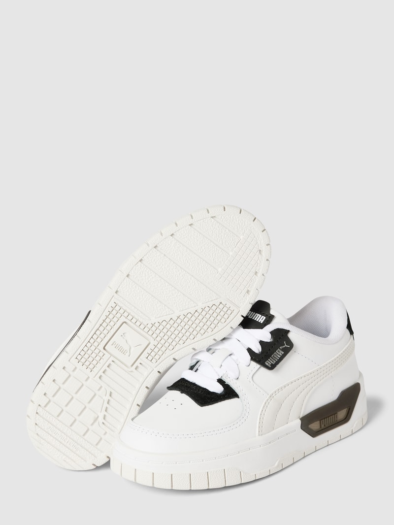 Sneaker mit Kontrastbesatz Modell 'CALI' in weiß