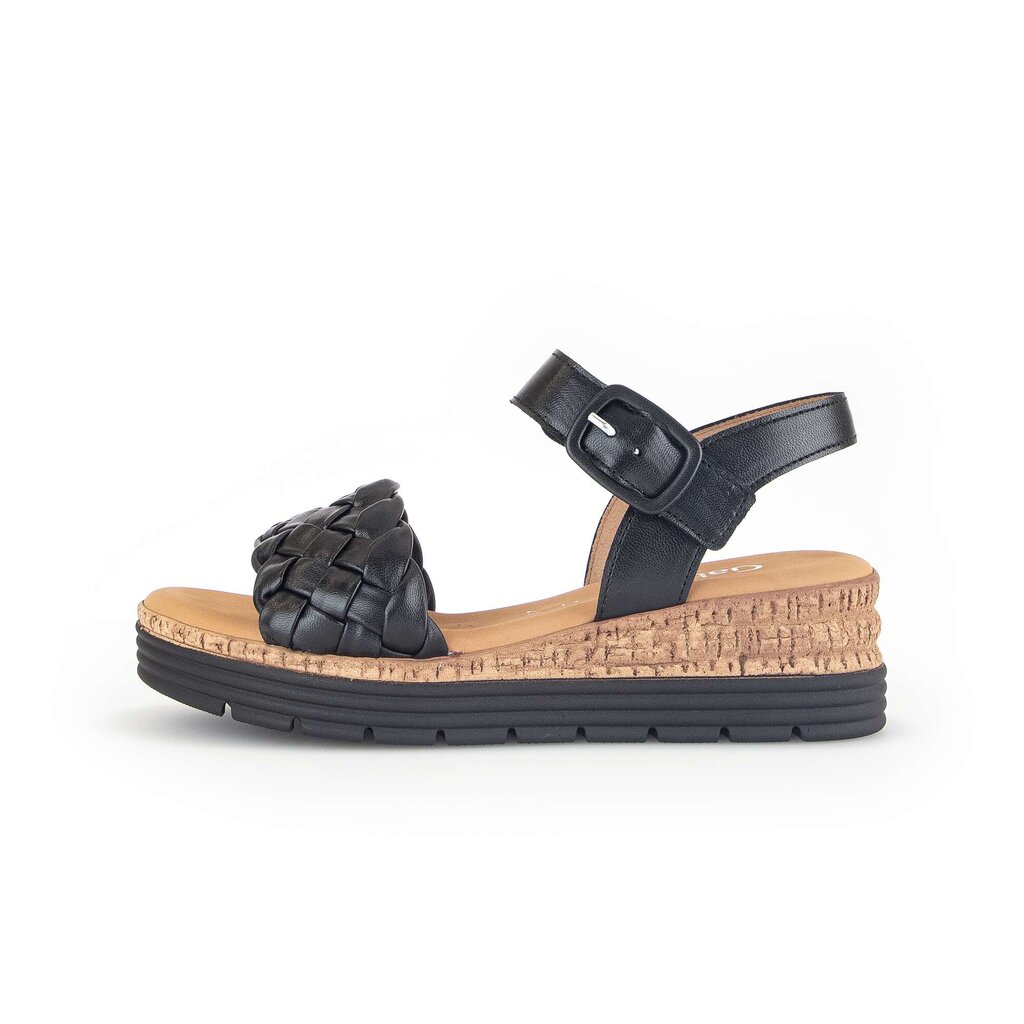 Gabor comfort Keilsandalette schwarz
