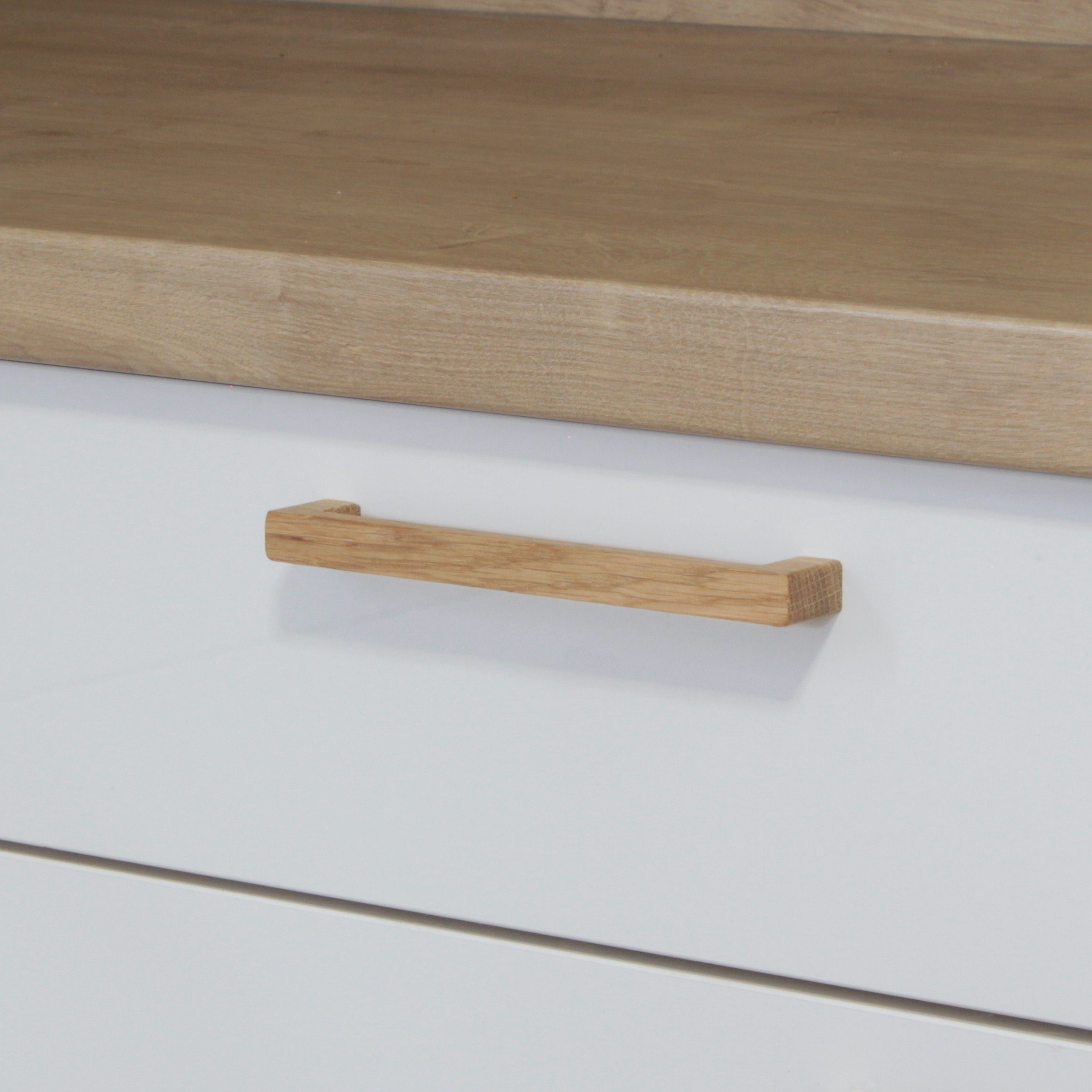 ekengriep Möbelgriff 252, Holzgriff aus Eiche für Küche, IKEA Schrank, Schubladen usw.