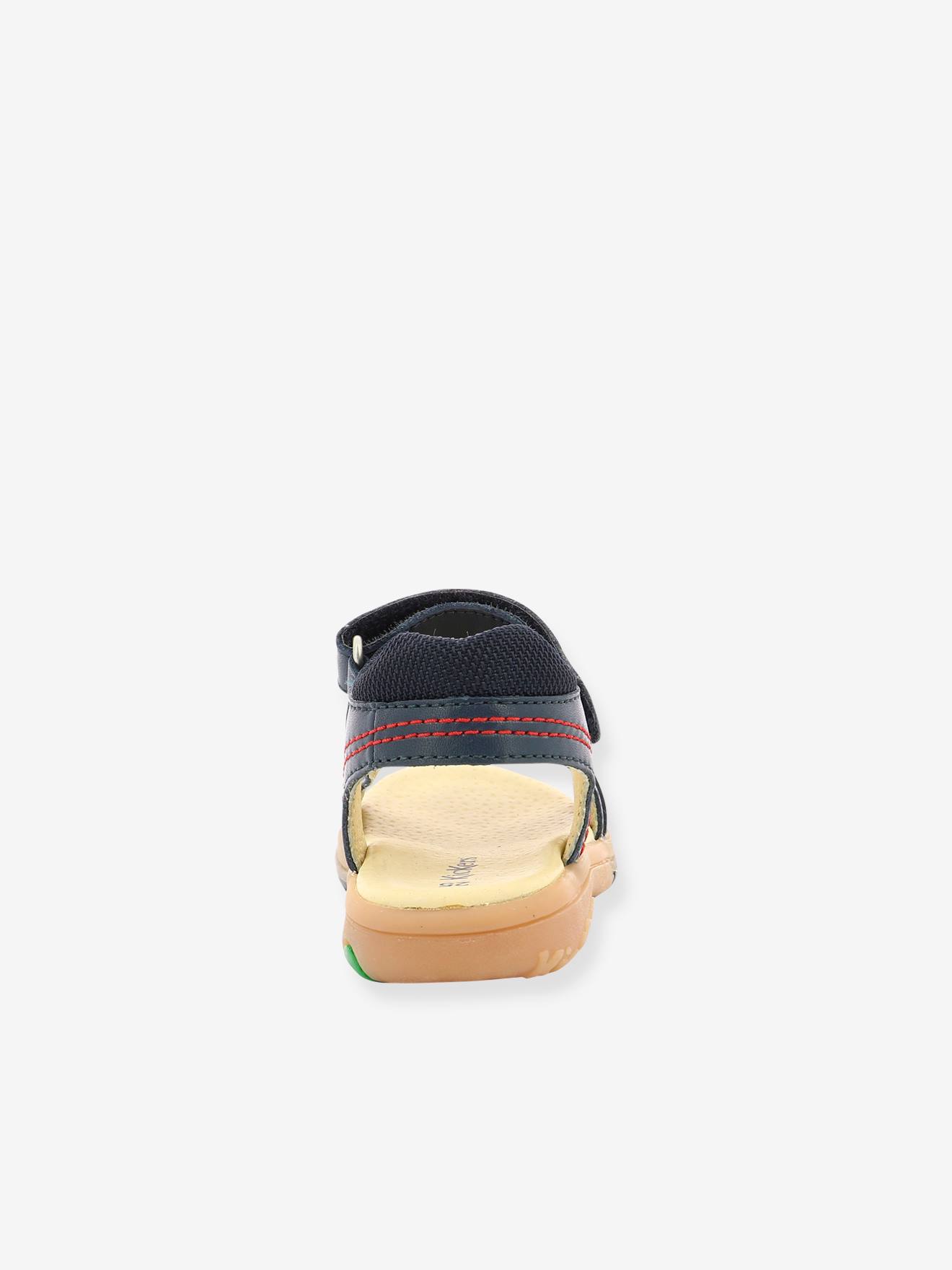 Sandales cuir garçon Platino Planet KICKERS® camel