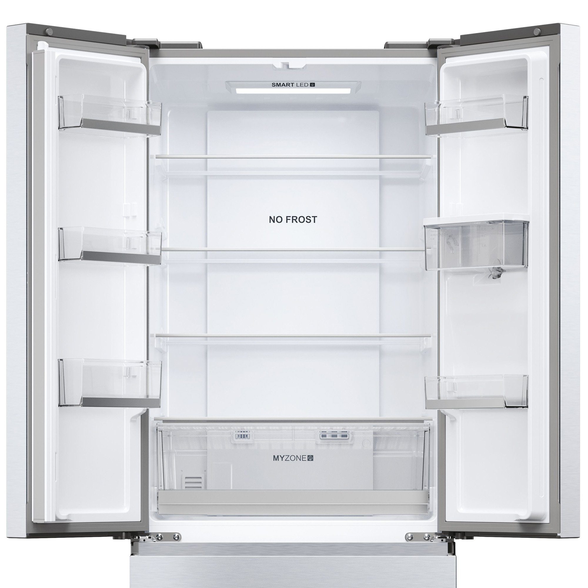 Haier French Door HFR5719EWMG, 190 cm hoch, 70 cm breit, 1,8 l Wasserspender, Total NoFrost, Super Kühl-& Gefrierfunktion
