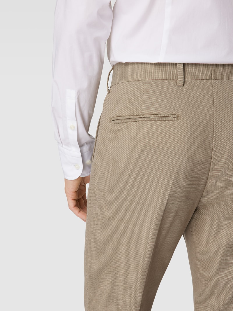 Anzug mit Strukturmuster in beige
