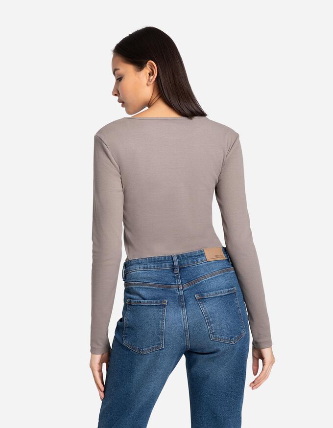 Langarmshirt - Baumwoll-Mix