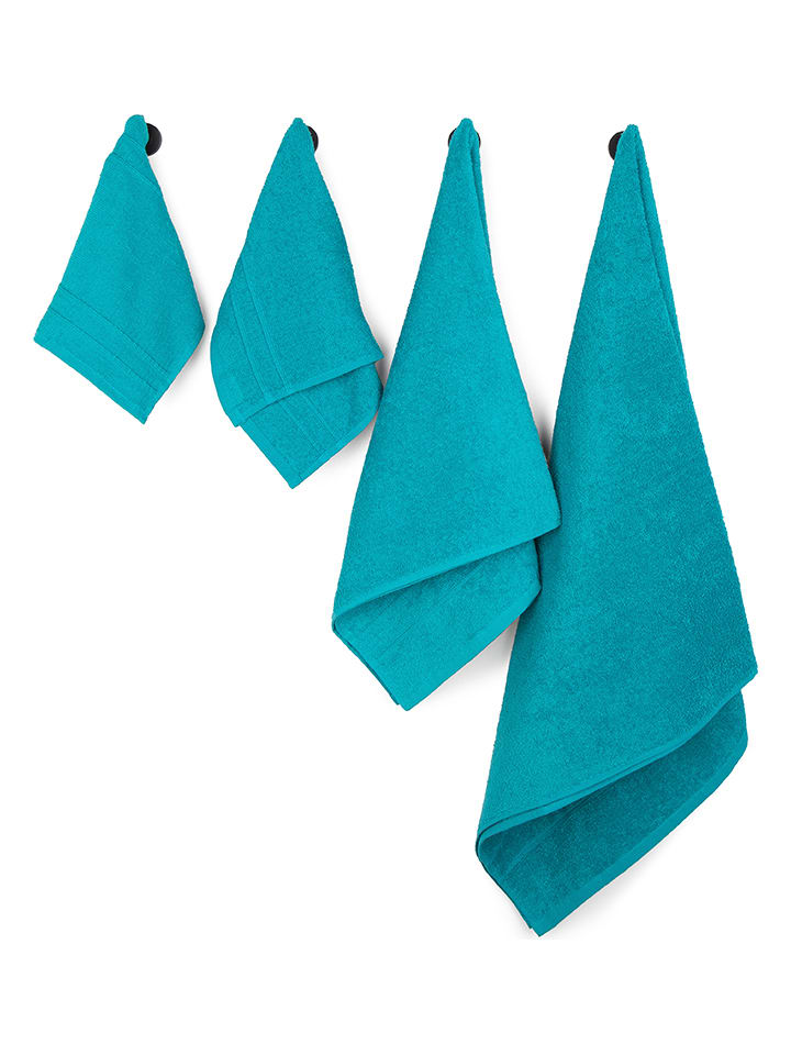 avance 10tlg. Handtuch-Set in Türkis günstig kaufen onesize