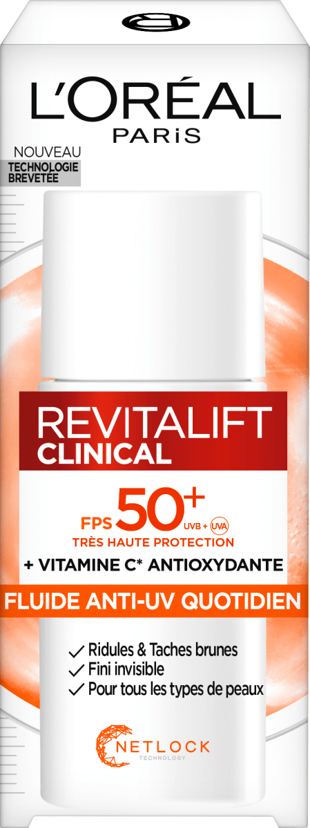 Gesichtscreme Revitalift Clinical Anti UV Fluid LSF 50+, 50 ml