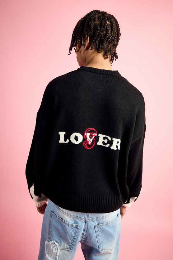 Kastiger Pullover mit V-Ausschnitt