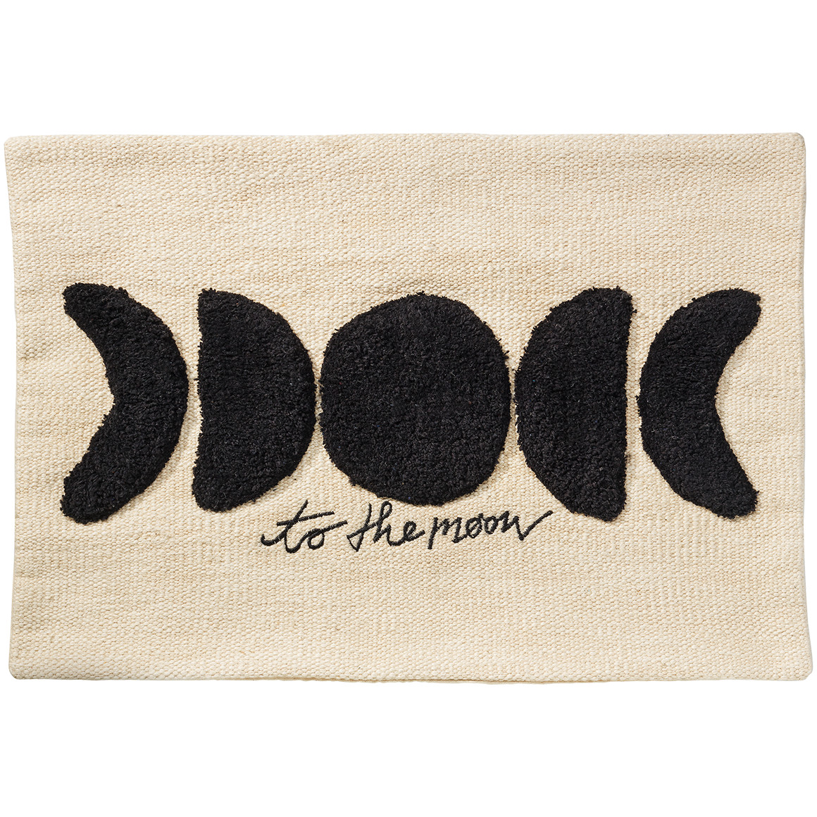 Kissenhülle mit Mondphasen-Motiv