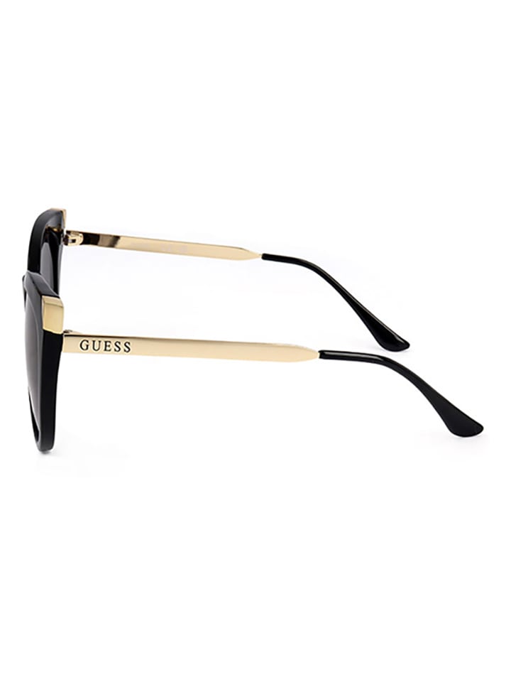 Guess Damen-Sonnenbrille in Schwarz/ Gold günstig kaufen 55