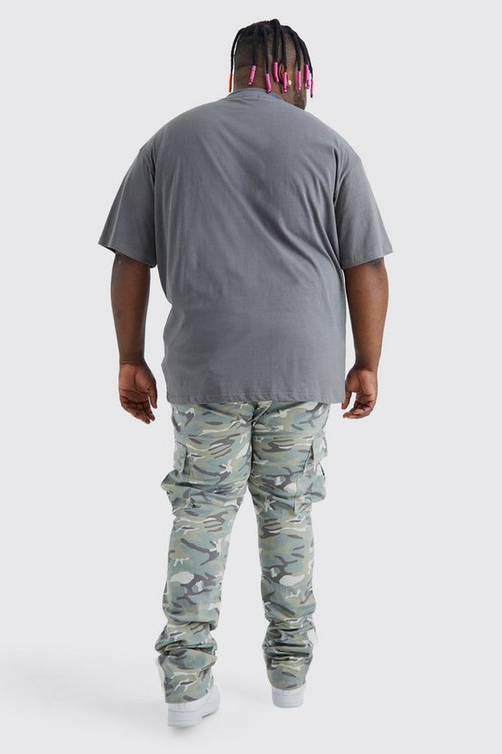 Plus Skinny Camouflage Cargo-Hose