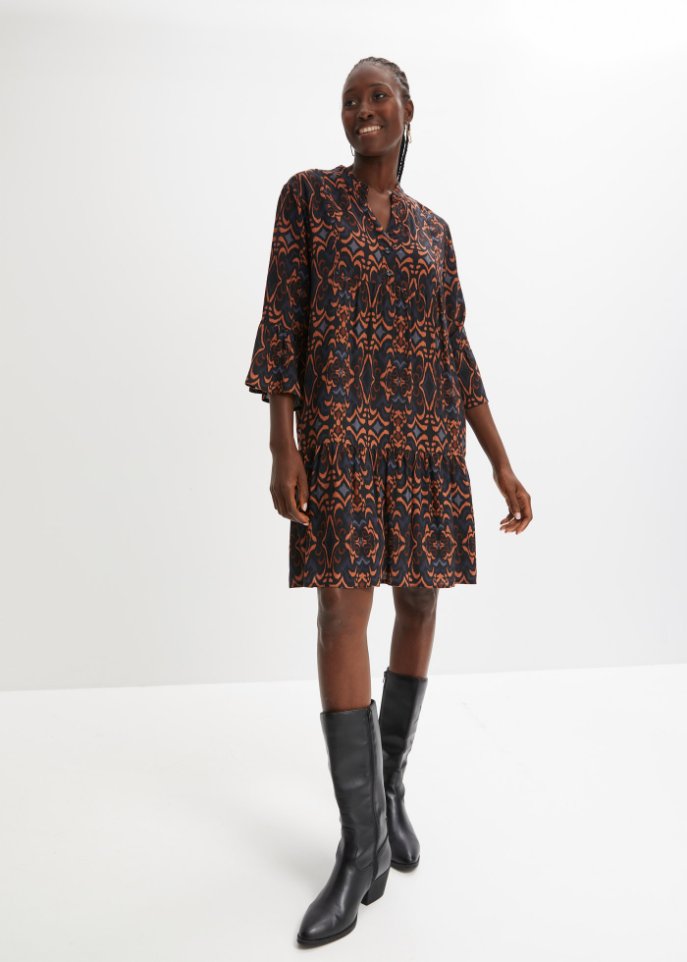 bedrucktes Tunika-Kleid